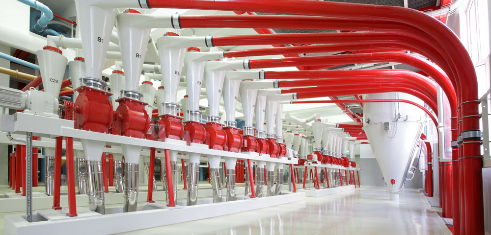 Factory pipes